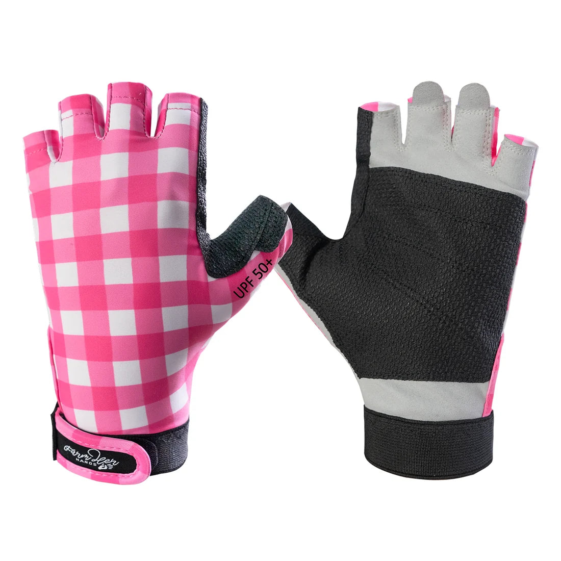 Farm Her Hands UPF50+ Gloves - Gingham Gal | Reinforced Palm Extended Length