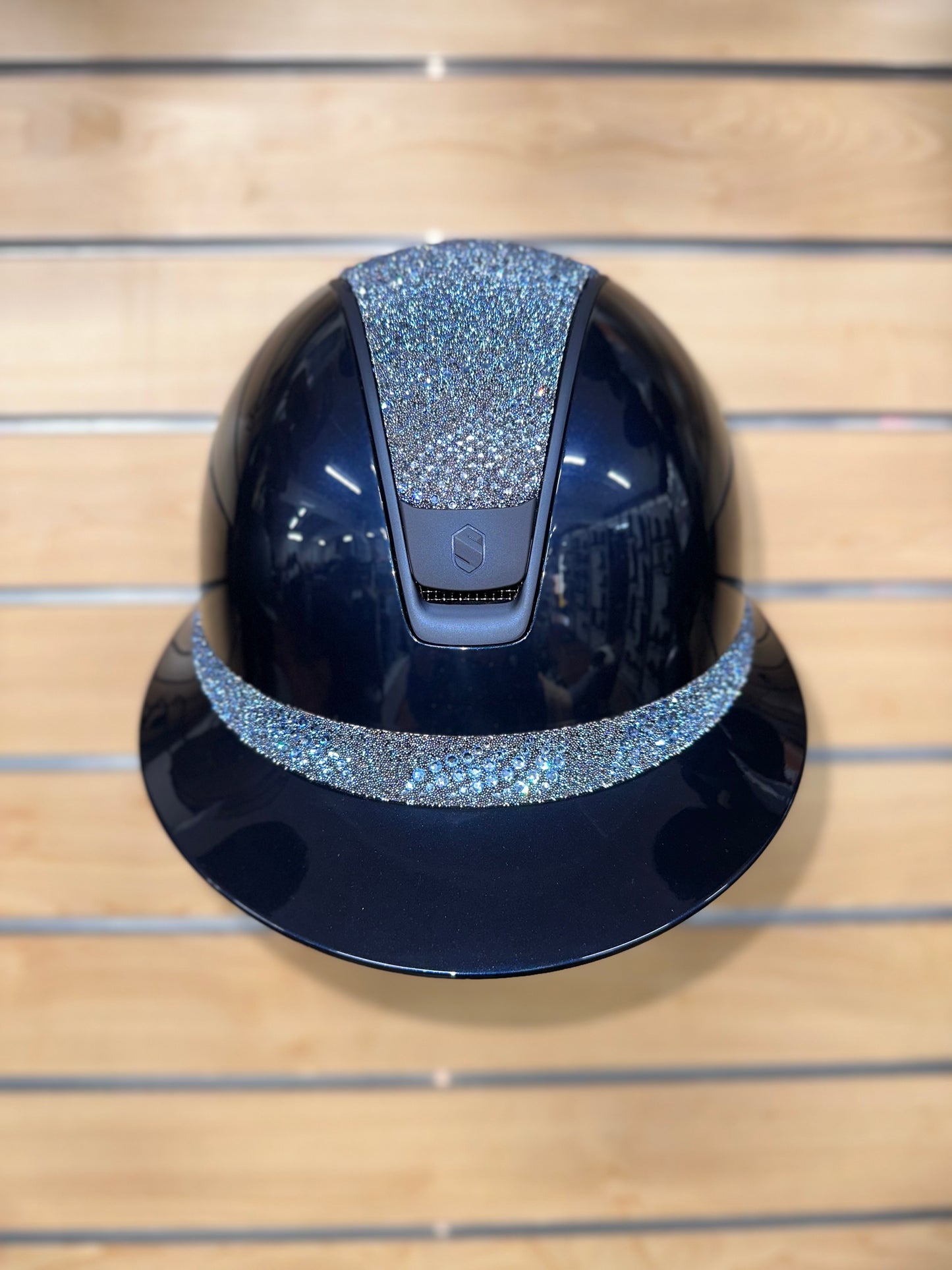 Samshield Miss Shield 2.0 Glossy Blue with Crystal Intarsia Top and Frontal Band