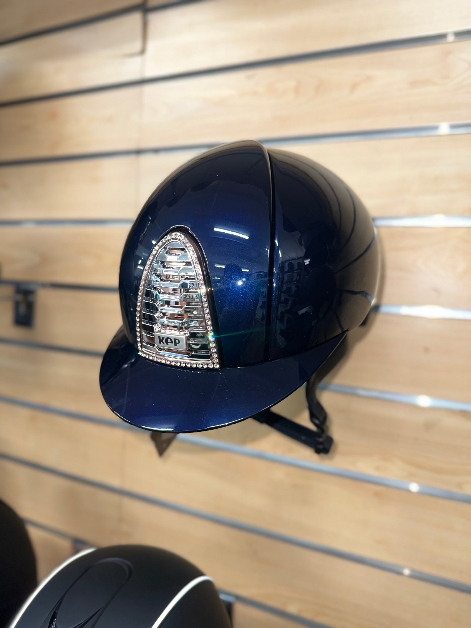 Kep 2.0 Polish Blue with a Rose Gold and Swarovski Crystal Frame