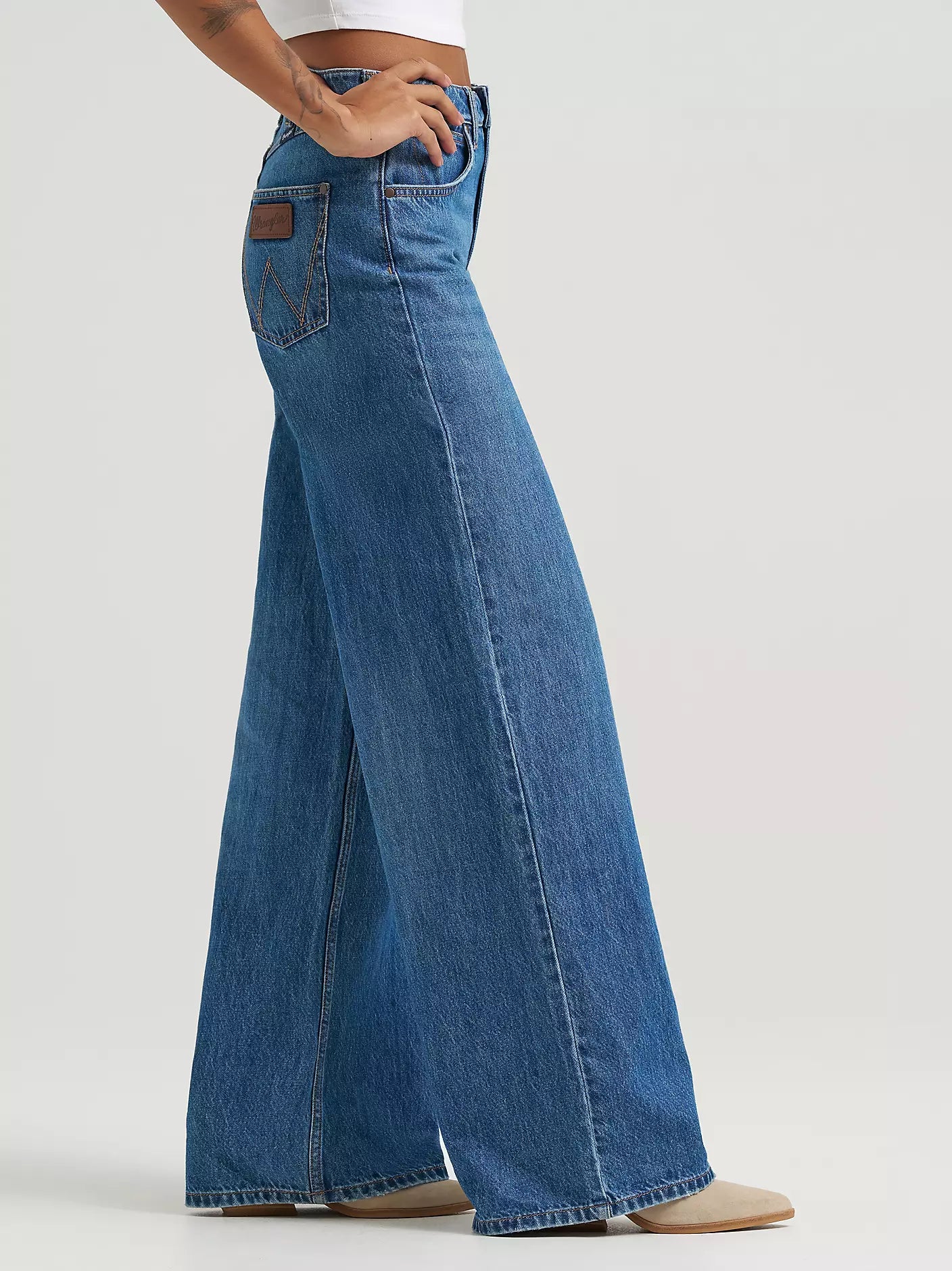 Wrangler Wmns Retro Bailey High Rise Wide Leg Jean
