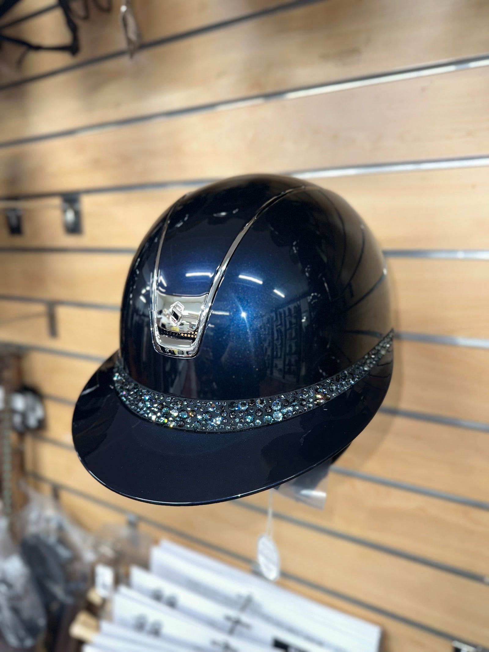 Samshield Miss Shield 2.0 Glossy Blue w Chrome Trim & Blazon w Blue Glacier Band