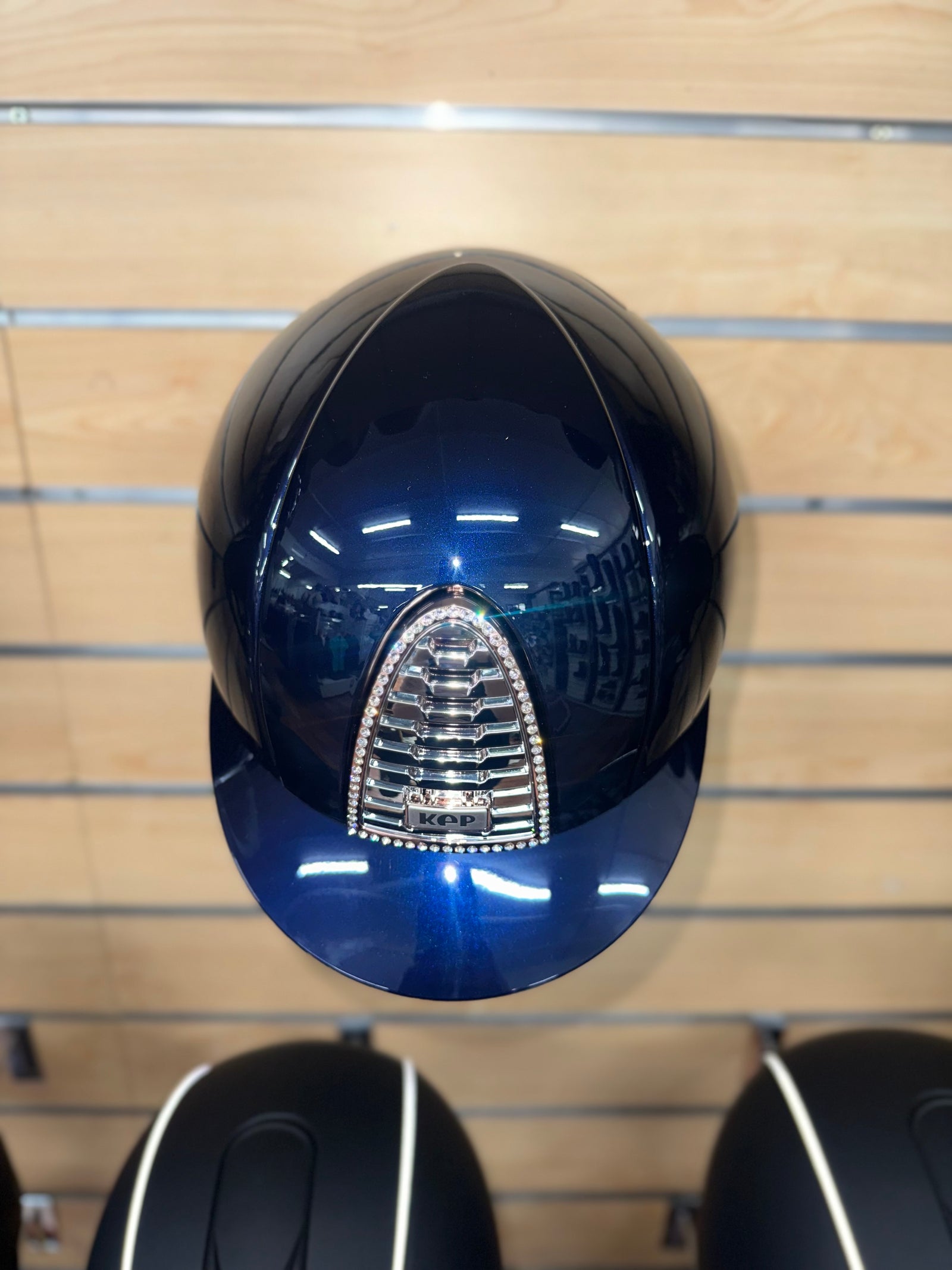 Kep 2.0 Polish Blue with a Rose Gold and Swarovski Crystal Frame