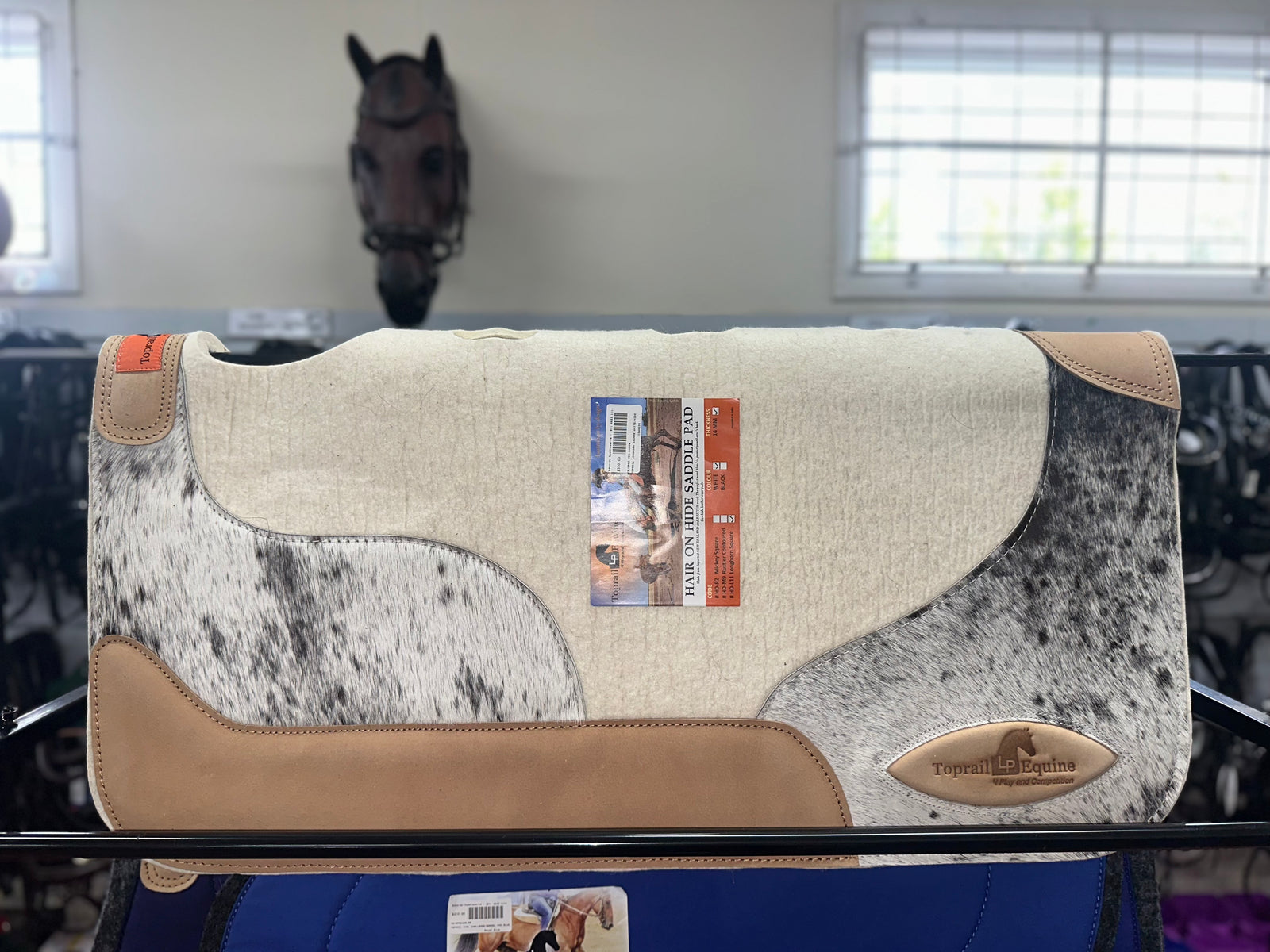 Longhorn Hair on Hide Pad.