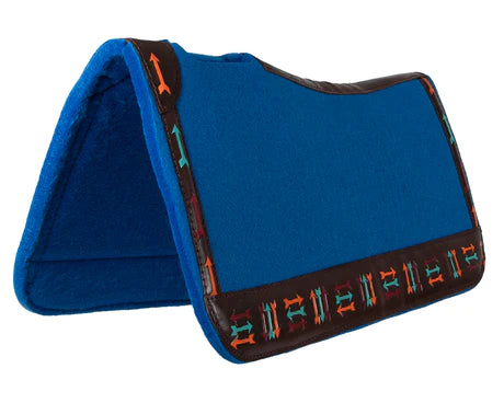 Fort Worth Arrow Tooled Felt Saddle Pad