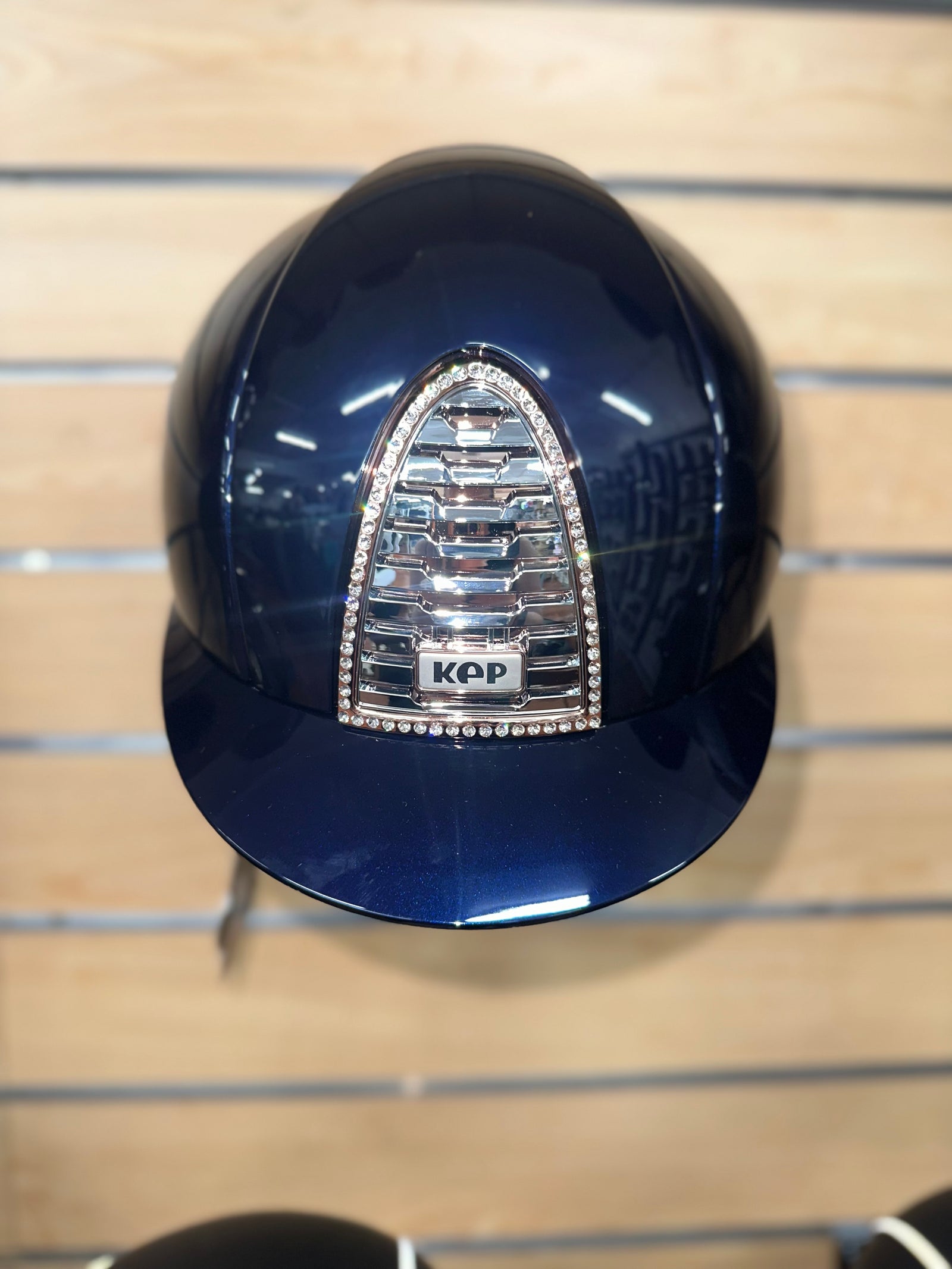 Kep 2.0 Polish Blue with a Rose Gold and Swarovski Crystal Frame