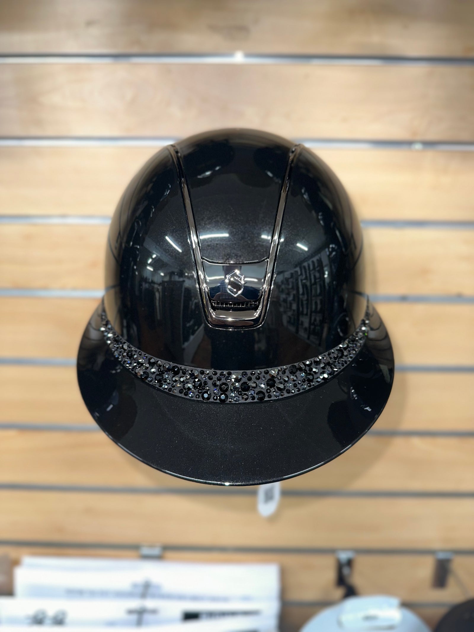 Samshield Miss Shield 2.0 Glossy Black w Blk Chrome Trim and Blk Glacier Band