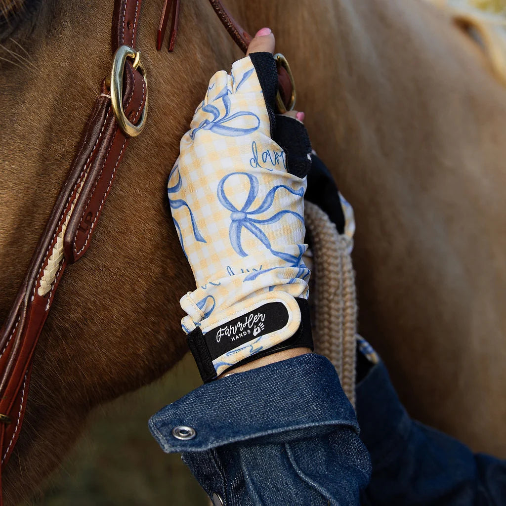 Farm Her Hands UPF50+ Gloves - Bluebell | Reinforced Palm Extended Length