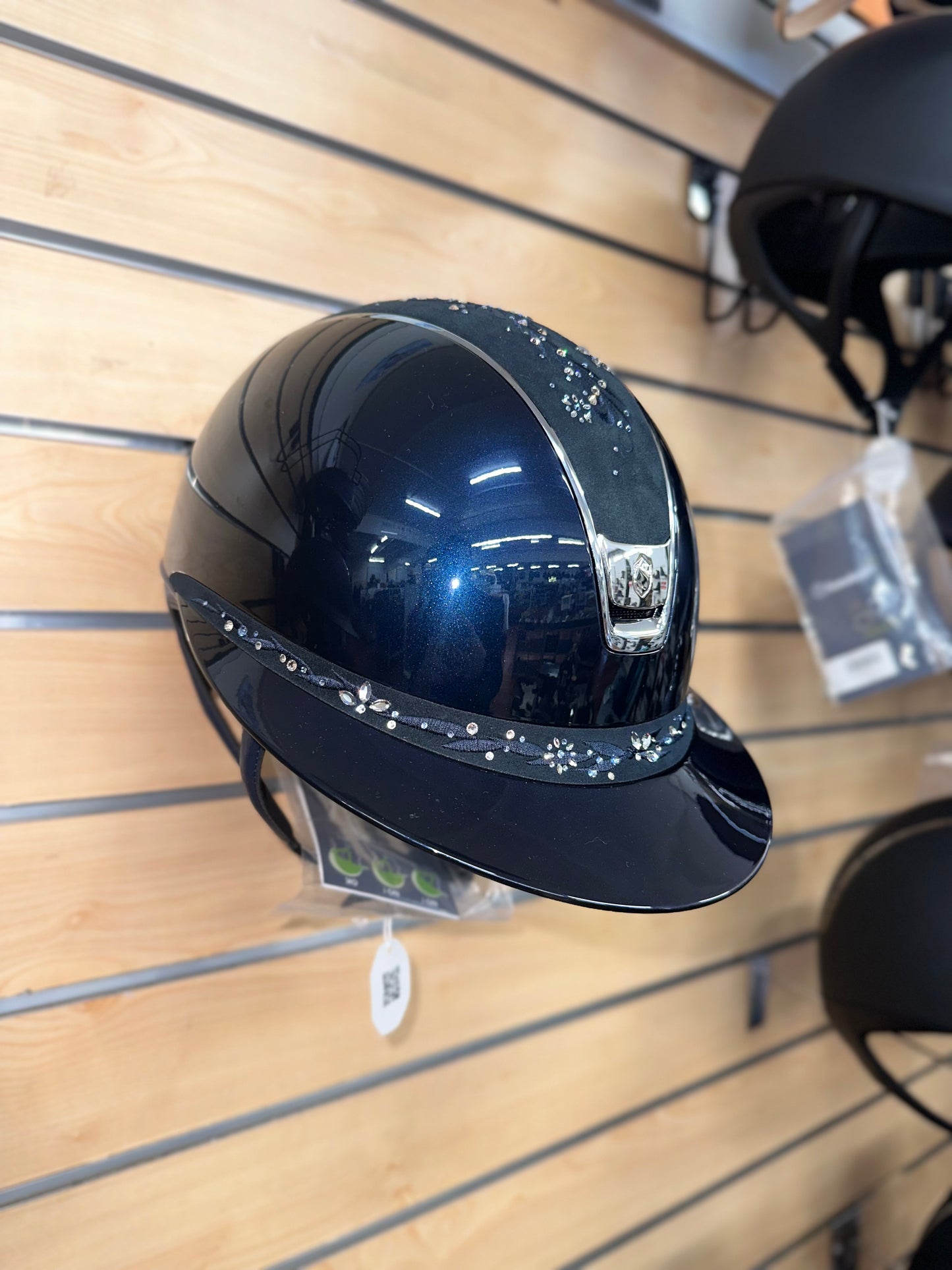 Samshield Miss Shield 2.0 Glossy with Majestic Blue Flower Swarovski Top and Frontal Band
