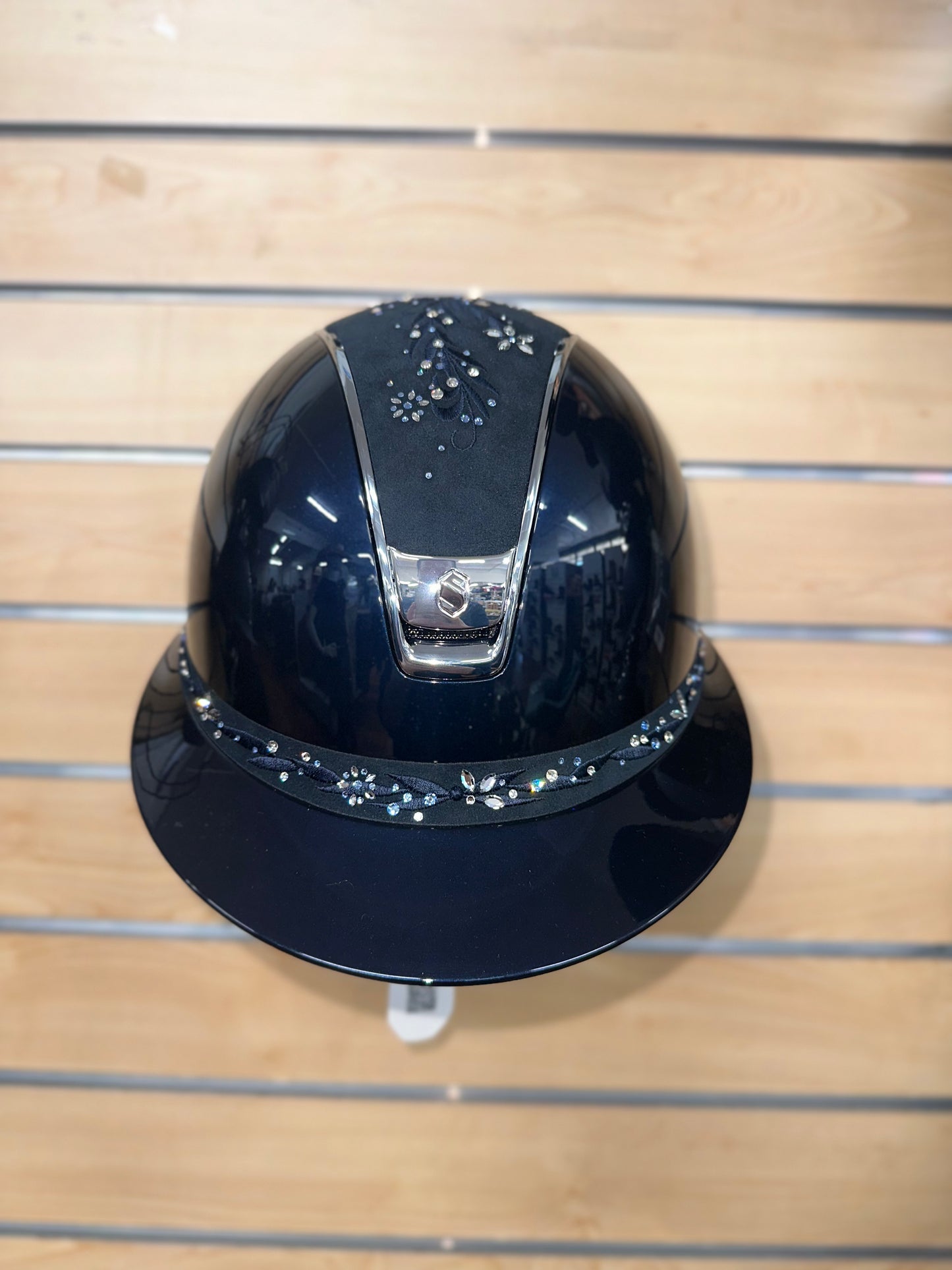 Samshield Miss Shield 2.0 Glossy with Majestic Blue Flower Swarovski Top and Frontal Band