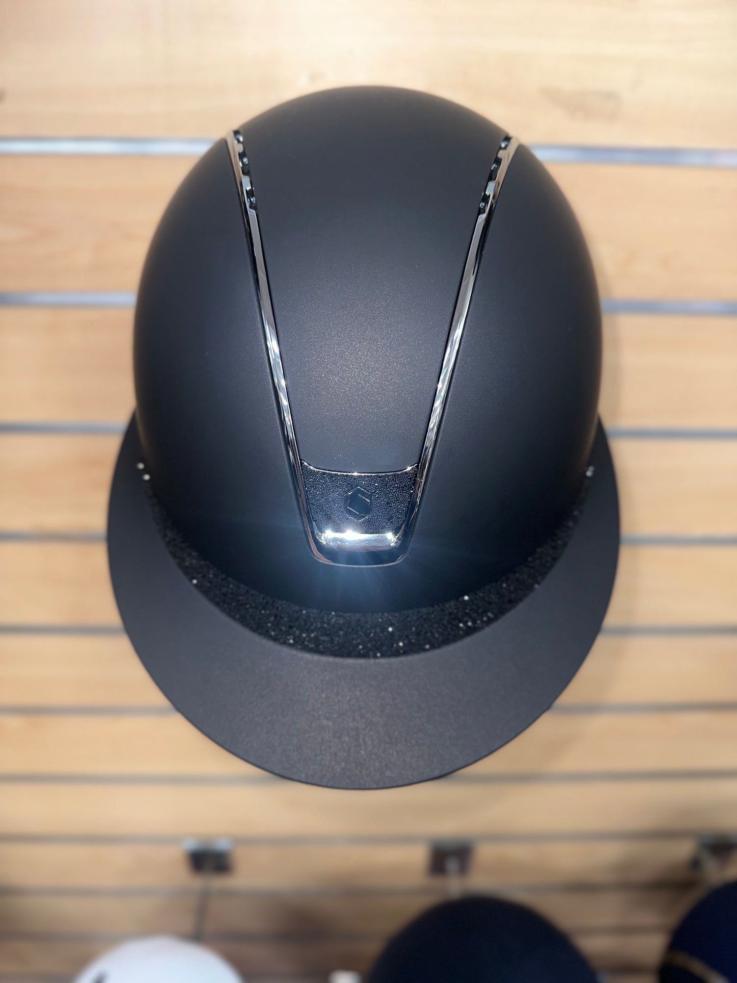 Samshield Miss Shield 2.0 Matt Black with Black Fabric Crystal Blazon and Trim