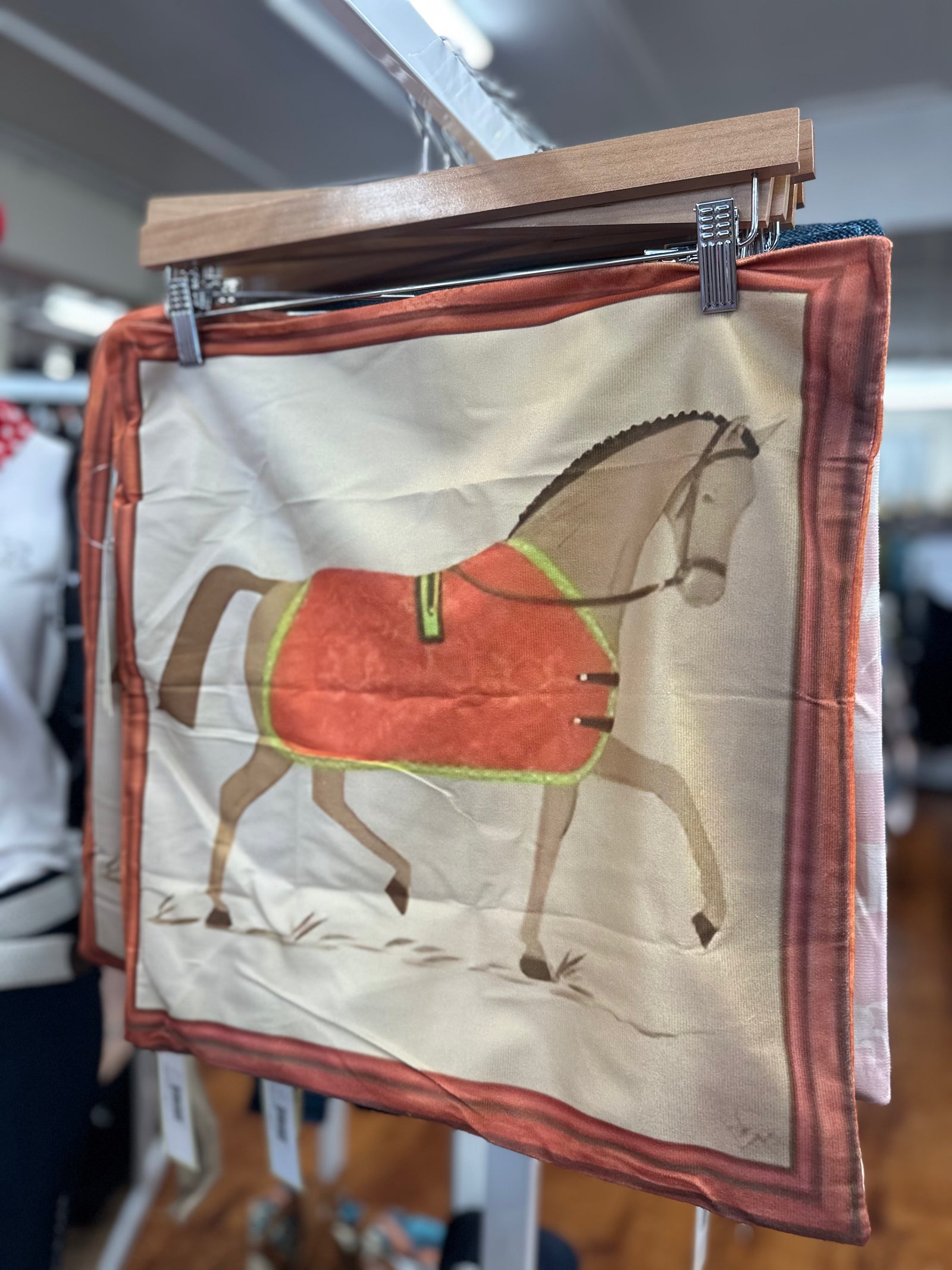 Vintage Galloping Horse Pillow Cover