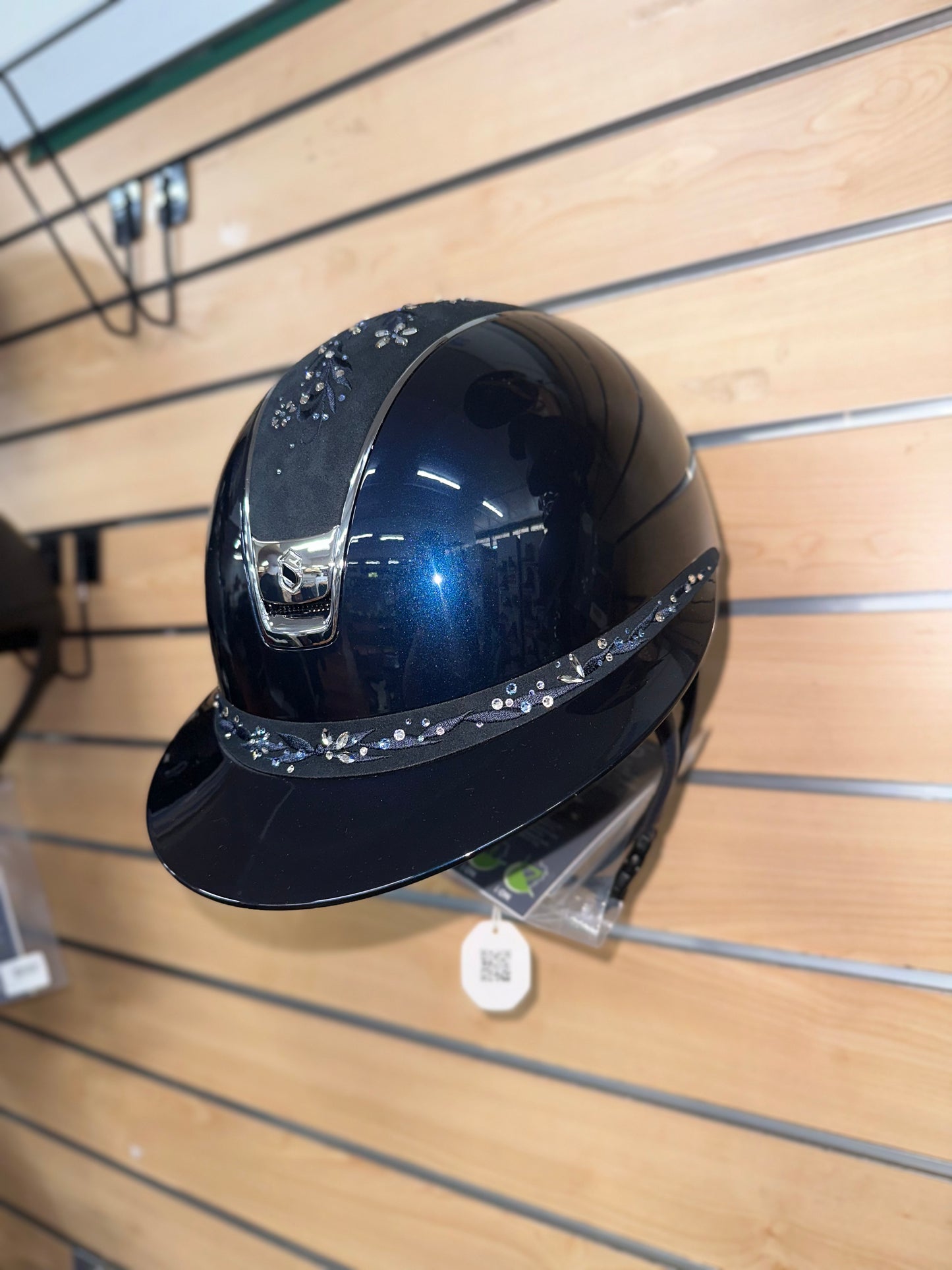 Samshield Miss Shield 2.0 Glossy with Majestic Blue Flower Swarovski Top and Frontal Band