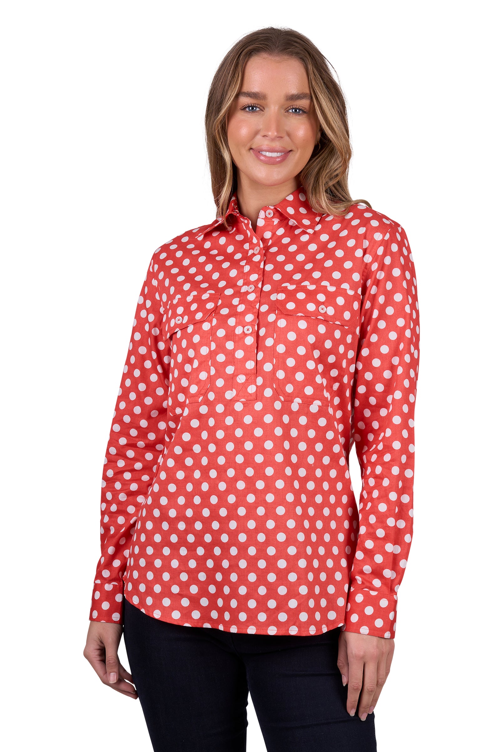 Thomas Cook Evae Long Sleeve Shirt Coral
