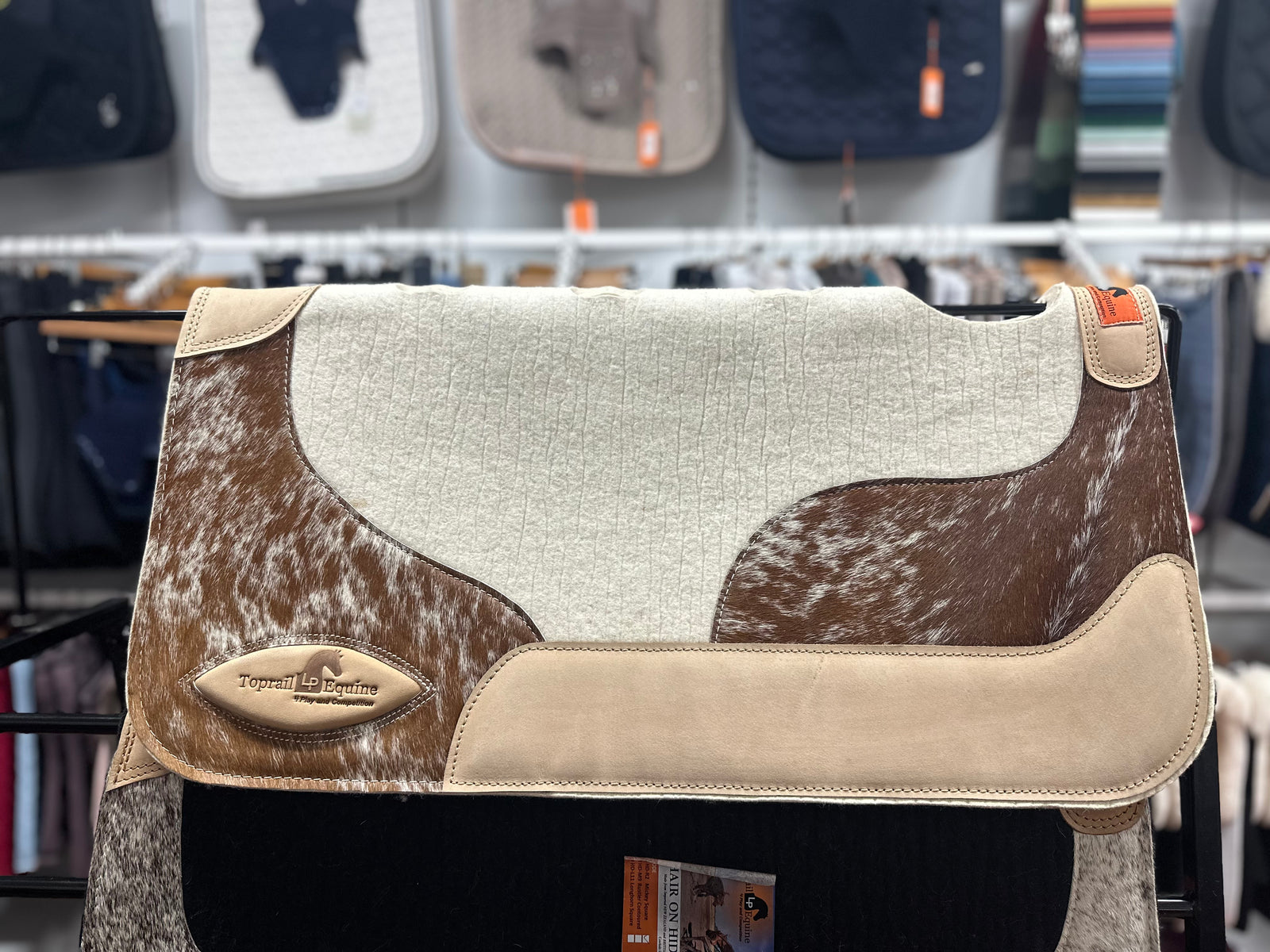 Longhorn Hair on Hide Pad.