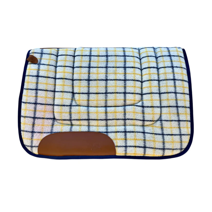 Toprail Equine - Kersey Check Wool Saddle Blanket