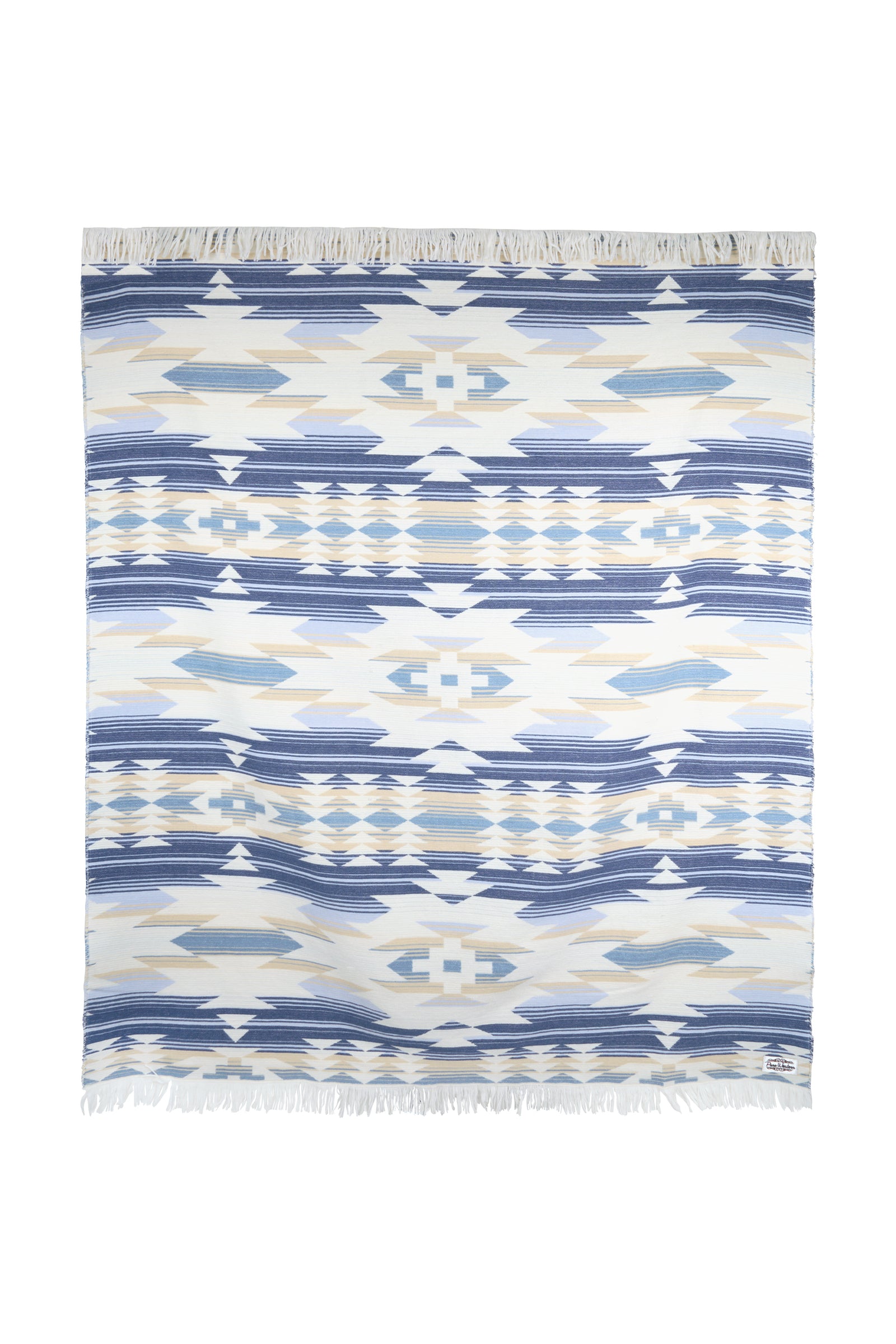 Pure Western Jessa Throw Rug Natural/Blue