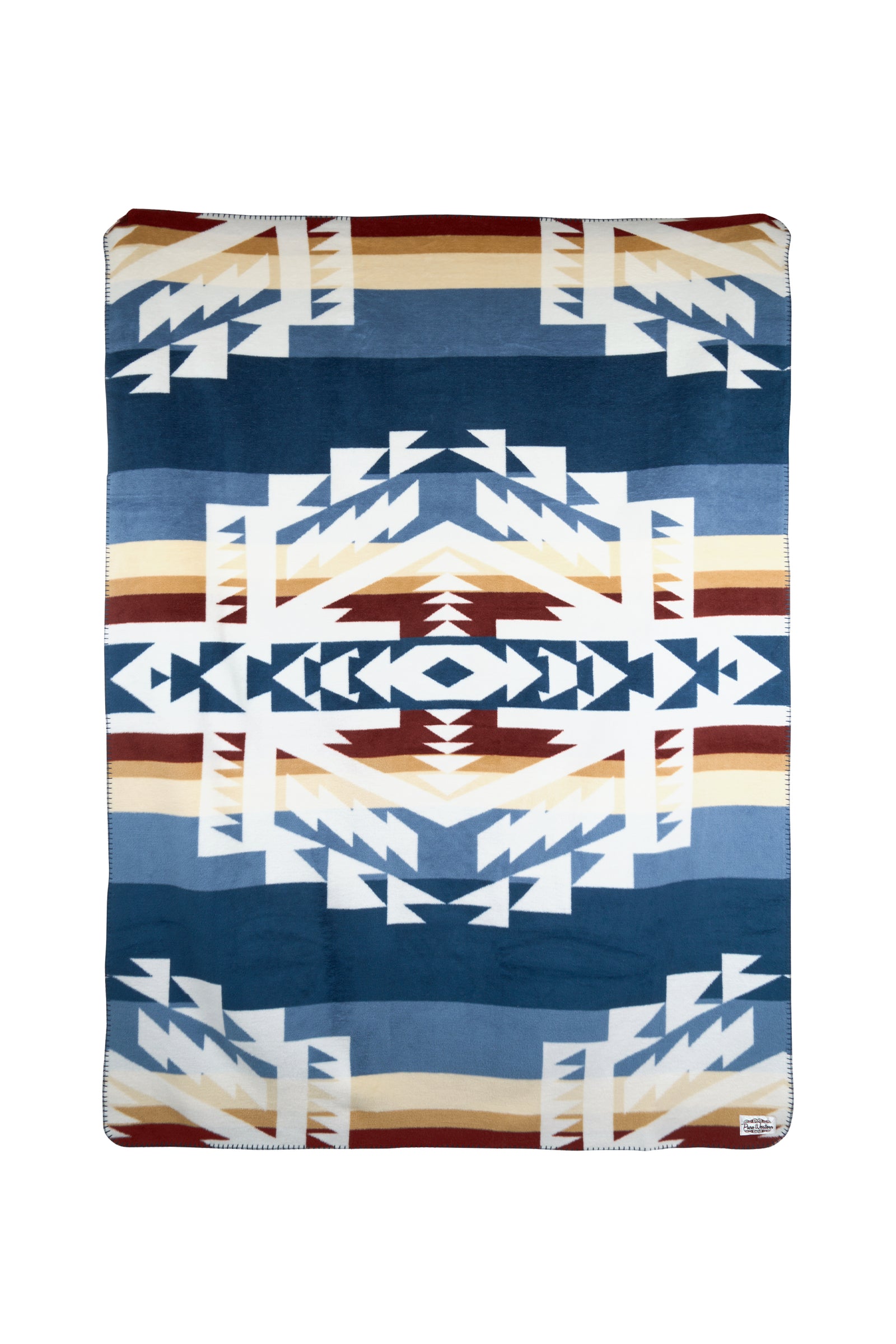 Pure Western Kayce Blanket Natural/ Navy