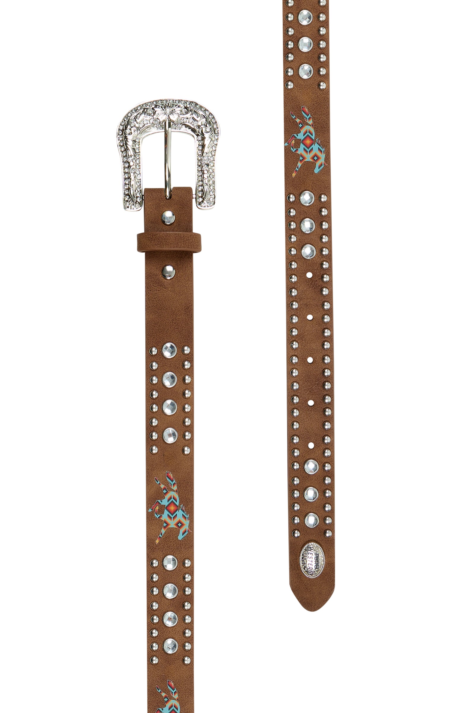 Pure Western Nancy Belt Tan Kids.