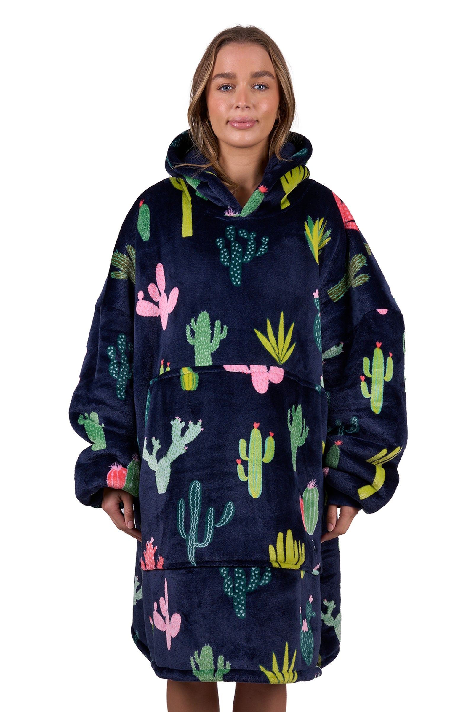 Pure Western Adults Cactus Print Snuggle Hoodie
