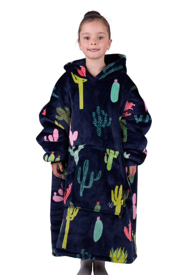 Pure Western Kids Cactus Print Snuggle Hoodie