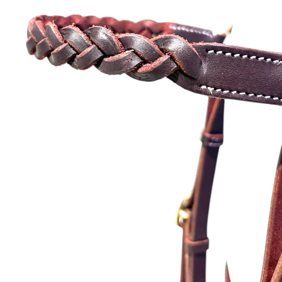 The "KIDMAN" USA Latigo leather Secret Plait bridle