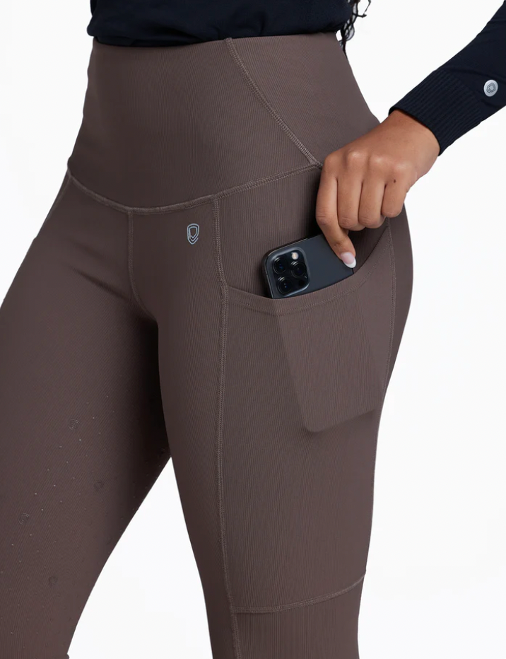 Marc Ribbed Riding Breeches Brown