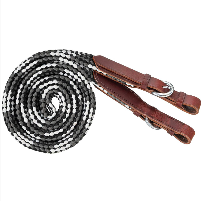 Tough1 7ft Flat Braided Trail Reins