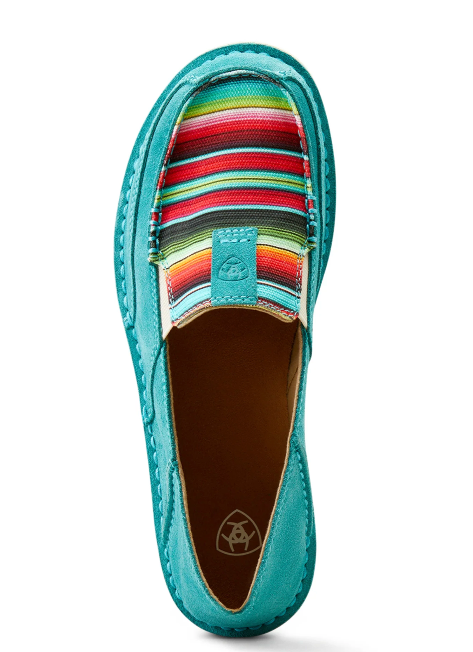 Ariat Women's Cruiser Teal Suede / Striking Serape