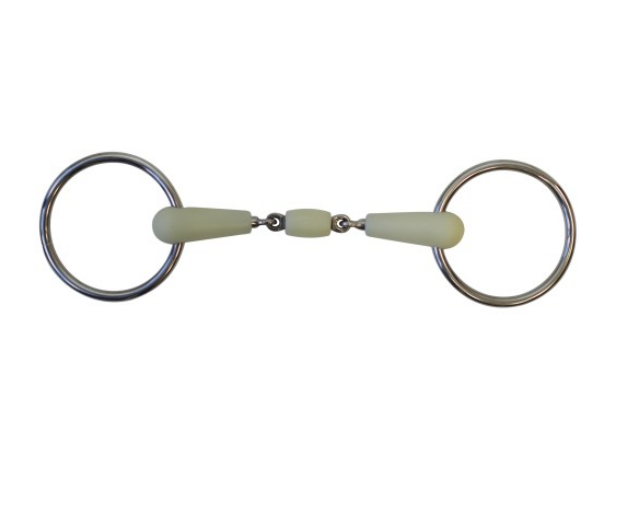 Happy Mouth Loose Ring Snaffle w/Double Jointed Mouth