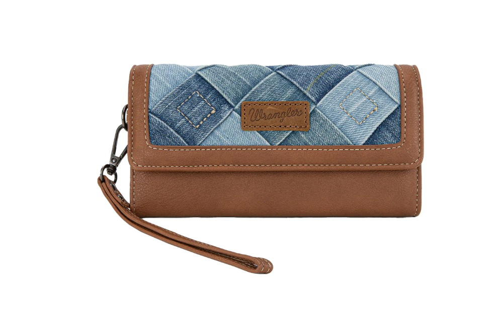 DENIM PATCHWORK WALLET