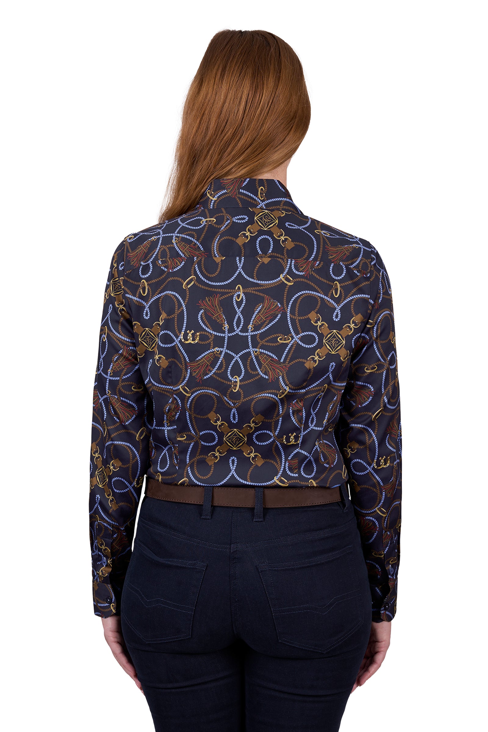 Thomas Cook Kate Long Sleeve Shirt-Navy