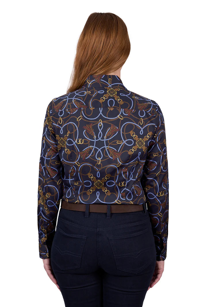 Thomas Cook Kate Long Sleeve Shirt-Navy