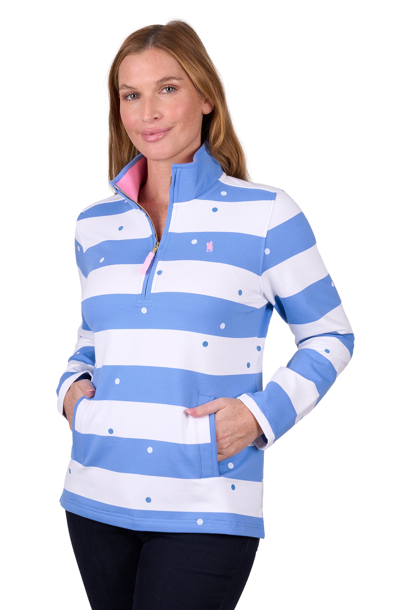 Thomas Cook Eden 1/4 Zip Rugby Blue