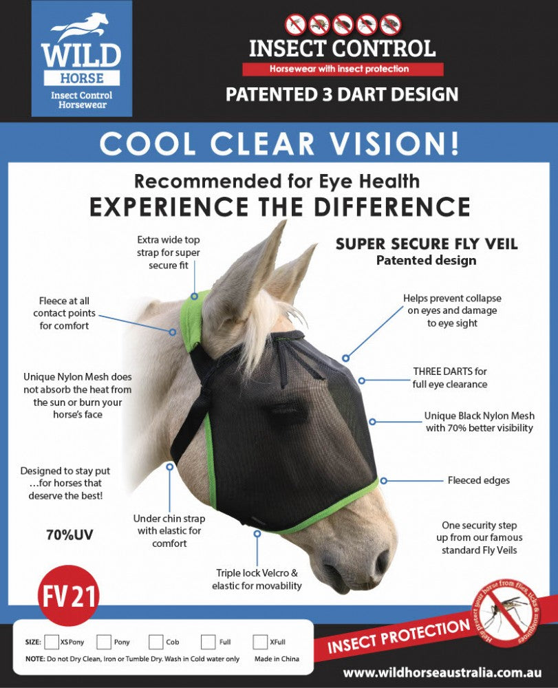 Wild Horse - Super Secure Flyveil.