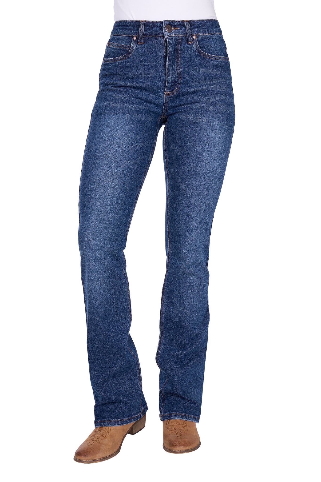 WOMENS LAURA H RISE BCUT JEAN