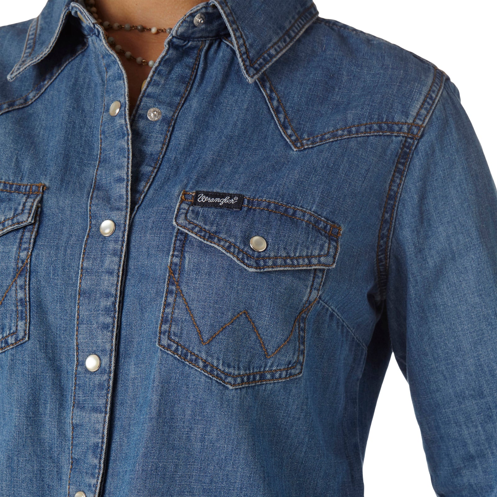 Wrangler Wmns Classic Fit Denim Shirt