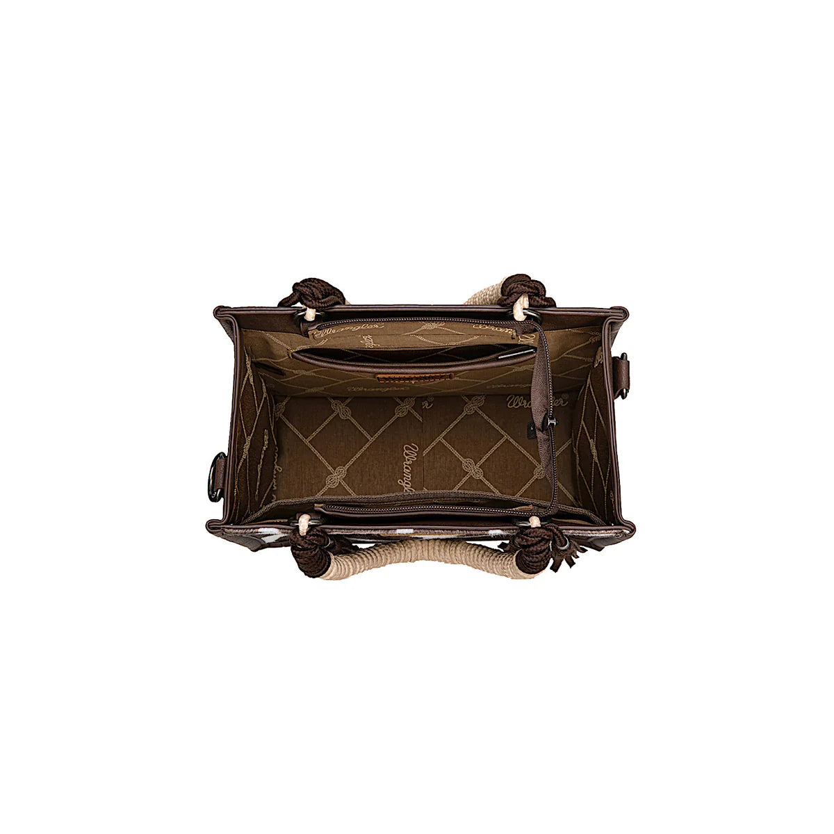 COW PRINT TASSEL CROSSBODY BAG