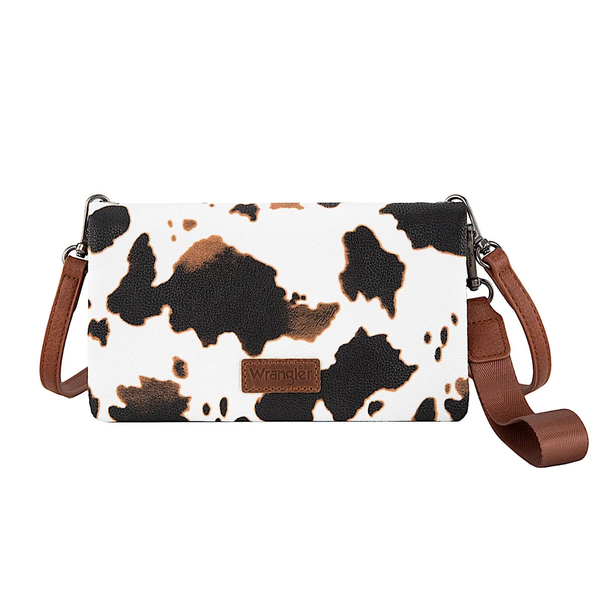 COW PRINT WALLET CROSSBODY BAG