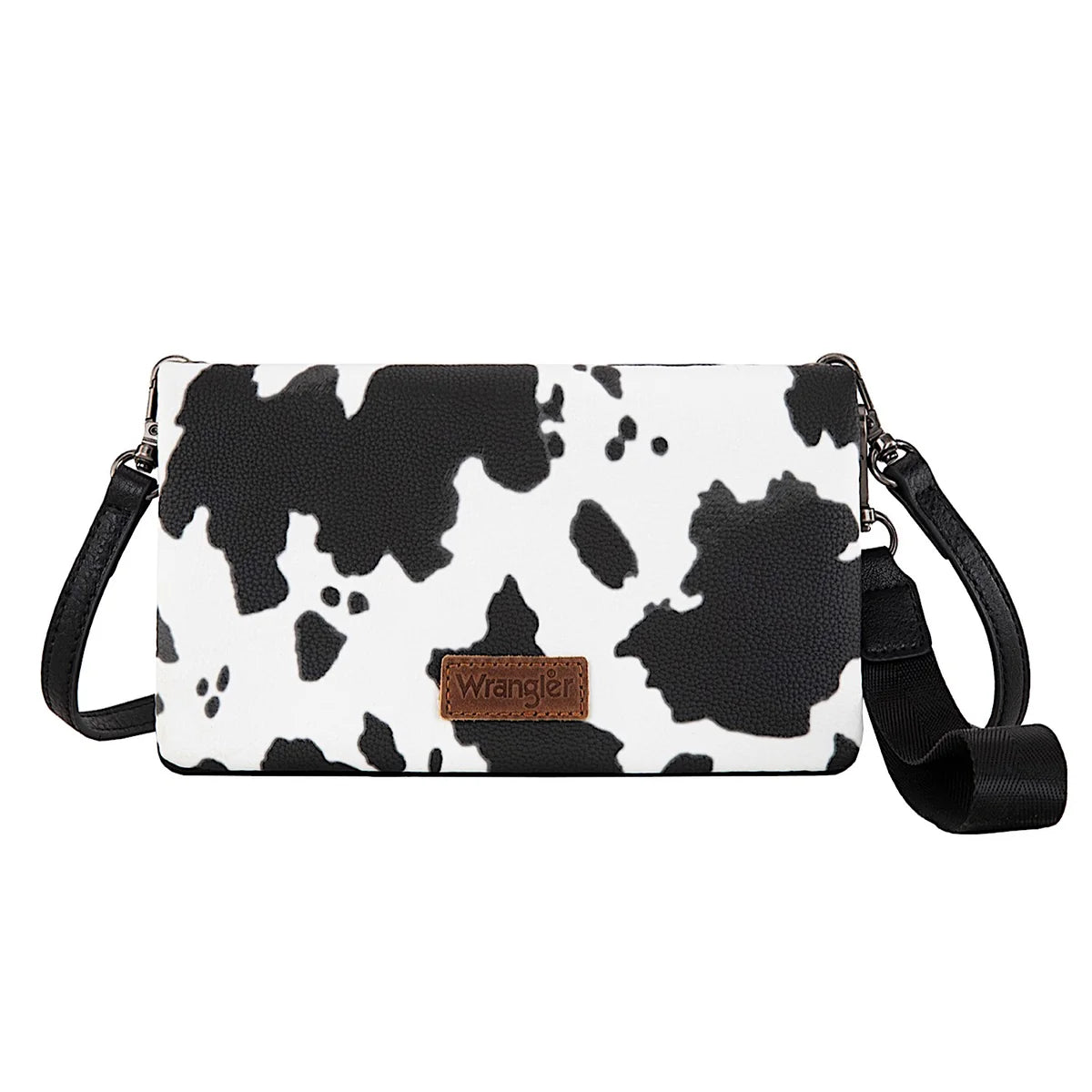 COW PRINT WALLET CROSSBODY BAG