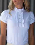 Giddy Up Girl Elsa Ruffle Ladies Shirt