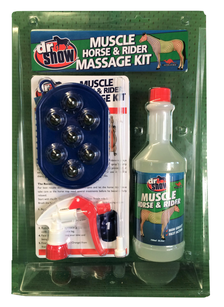 DR SHOW MUSCLE HORSE AND RIDER MASSAGE KIT