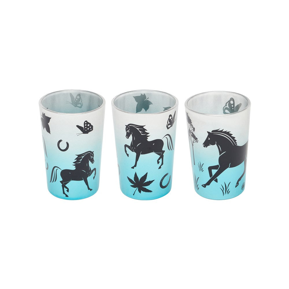 Happy Ross Metallic Tealight Horse