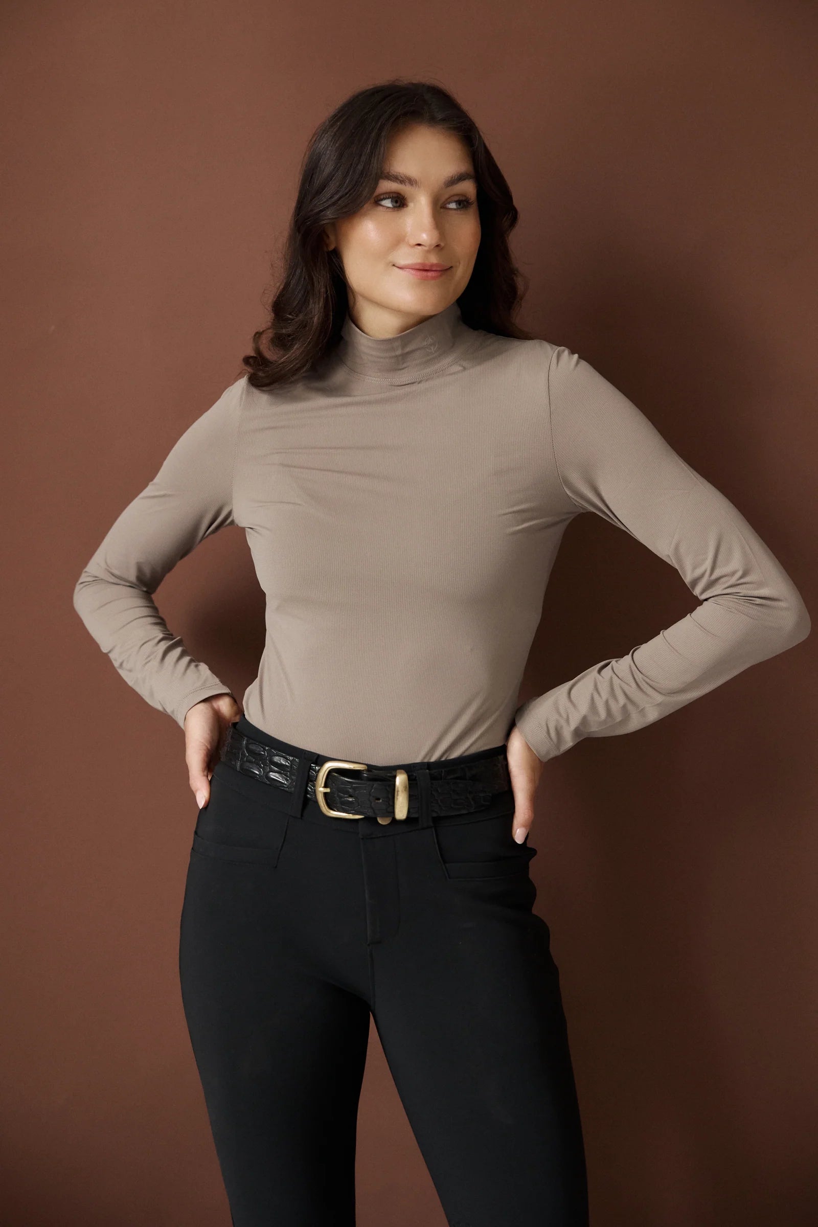 Stella Cavalla - Dune Mock Neck Top