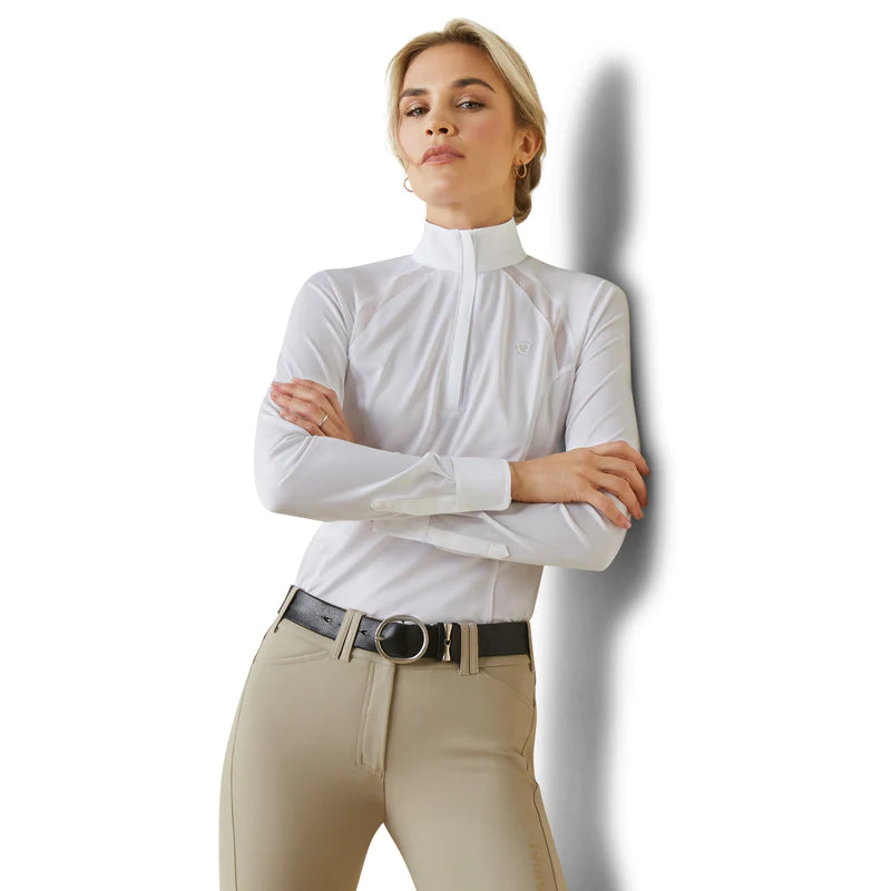 ARIAT SUNSTOPPER PRO SHOW SHIRT WHITE/FLYNN