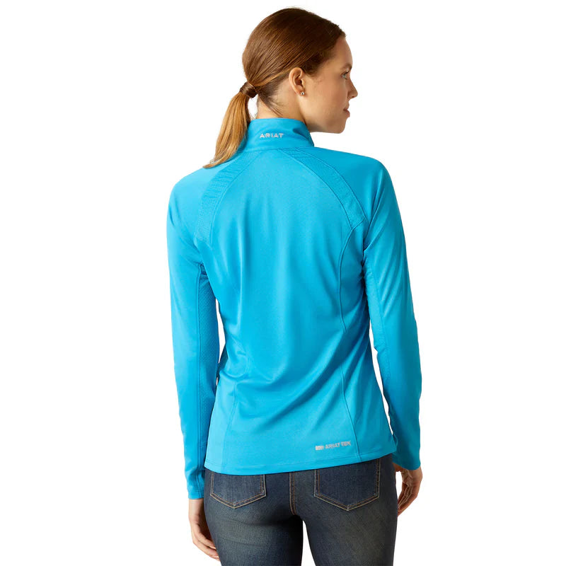 Ariat Wms Sunstopper 2.0 1/4 Zip Hawaiian Surf