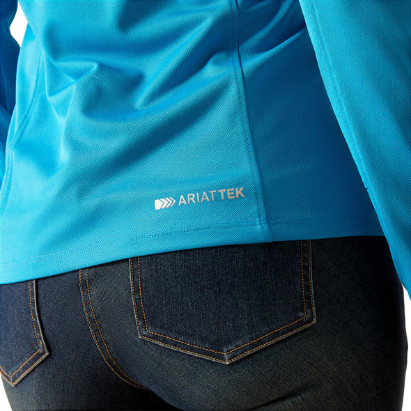 Ariat Wms Sunstopper 2.0 1/4 Zip Hawaiian Surf