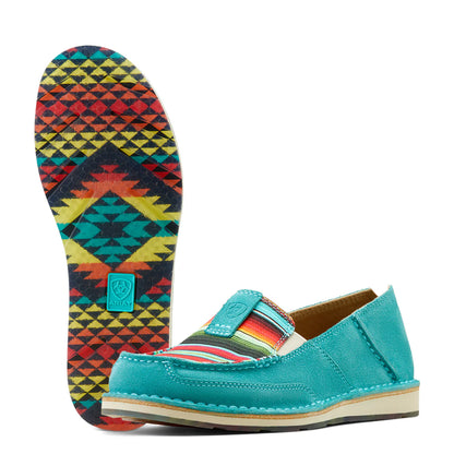 Ariat Women's Cruiser Teal Suede / Striking Serape