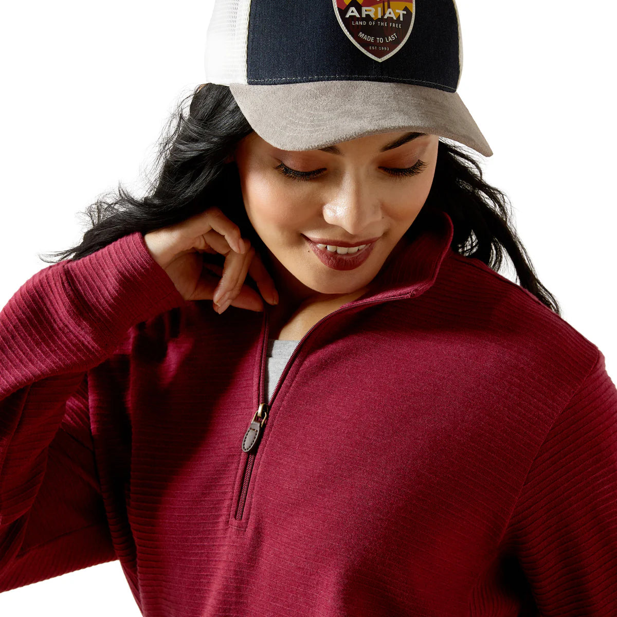 ARIAT WMS HIGH NOON 1/2 ZIP PULLOVER