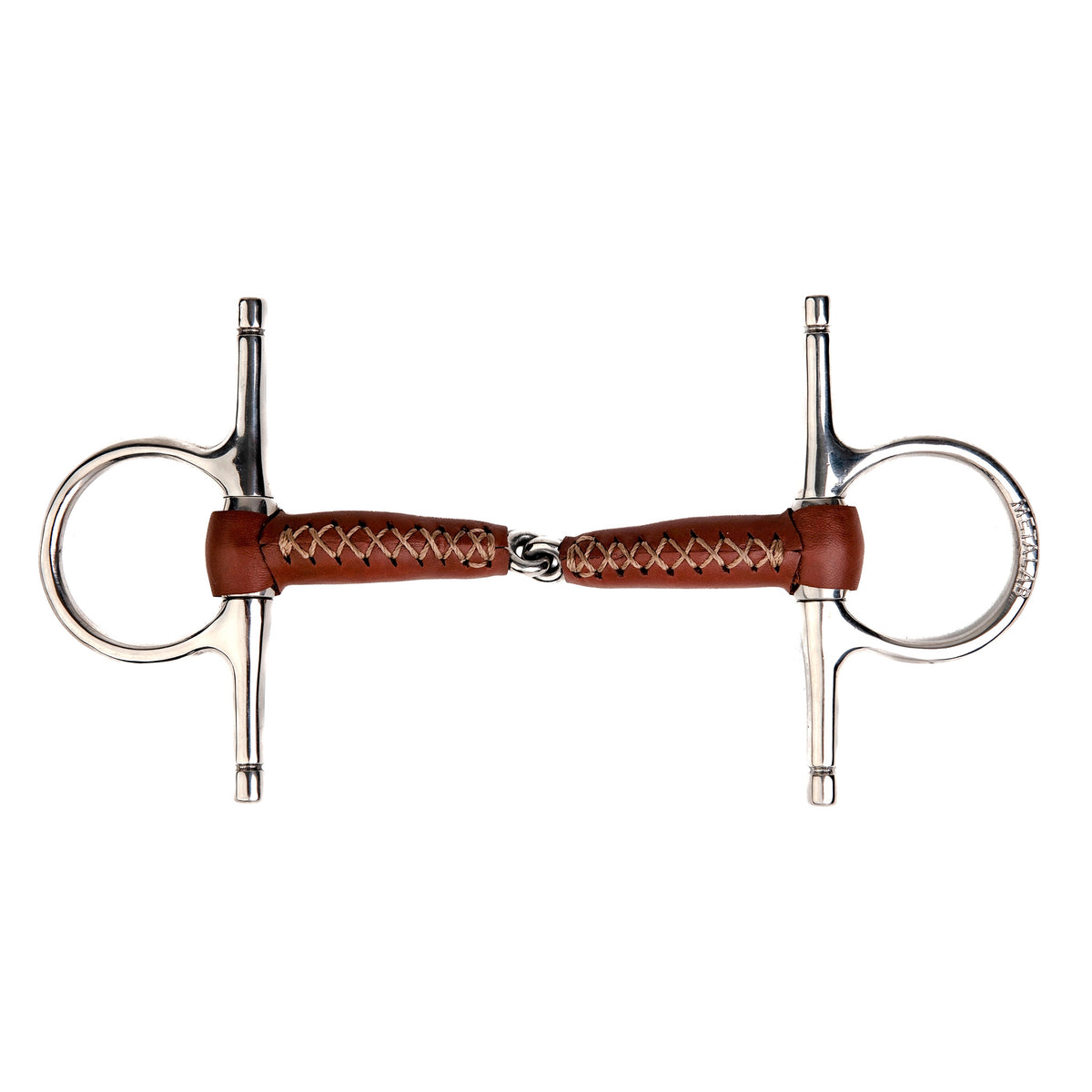 METALAB LEATHER F/CHEEK SNAFFLE PINCHLESS