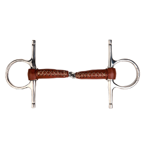 METALAB LEATHER F/CHEEK SNAFFLE PINCHLESS